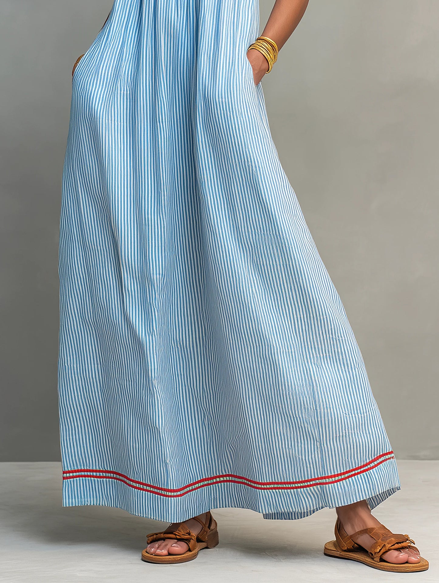 Vestido Camille | Maxi de Rayas
