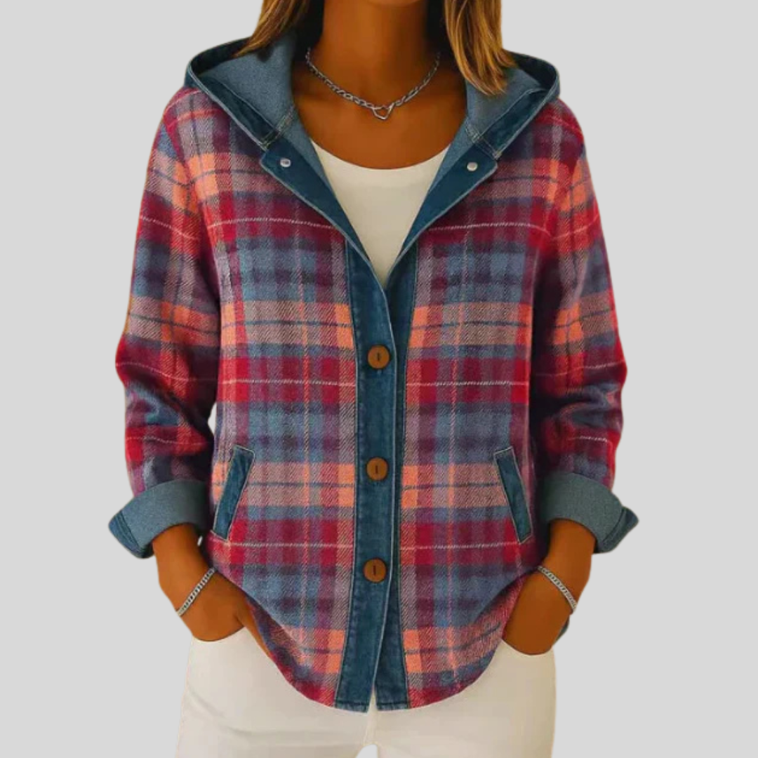 Sobrecamisa de Cuadros con Capucha