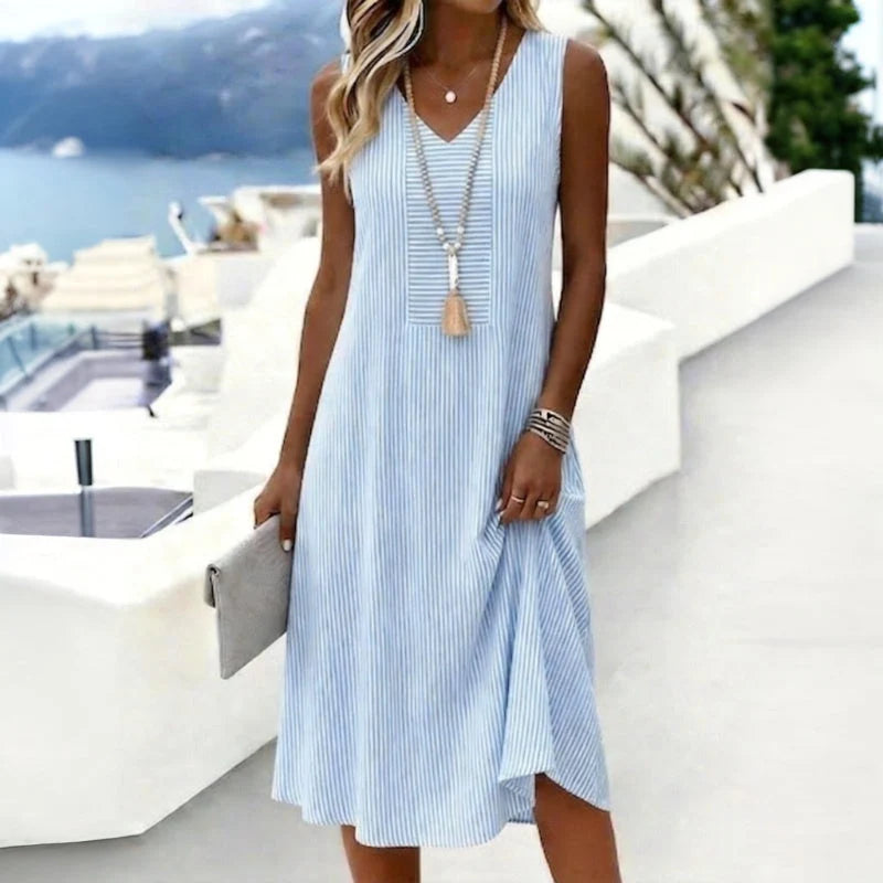 Vestido Rayado Casual
