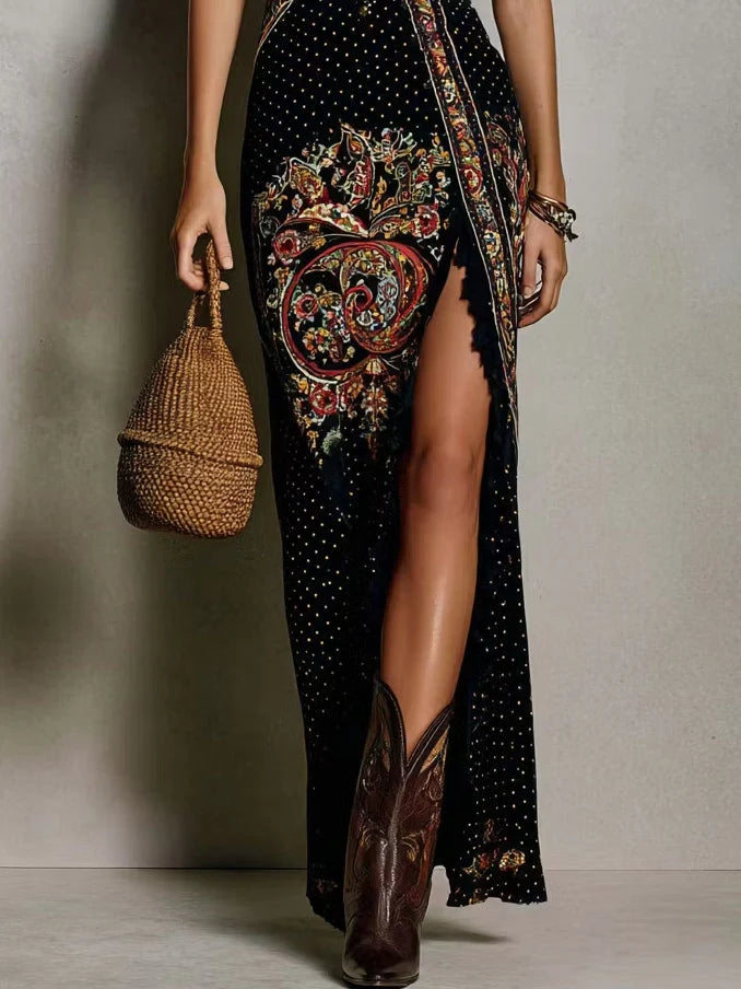 Vestido Diana | Negro Bohemio