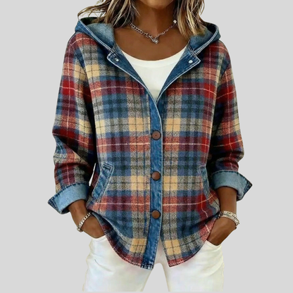 Sobrecamisa de Cuadros con Capucha