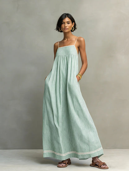 Vestido Camille | Maxi de Rayas