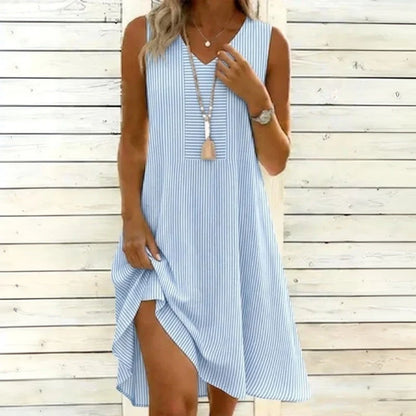 Vestido Rayado Casual