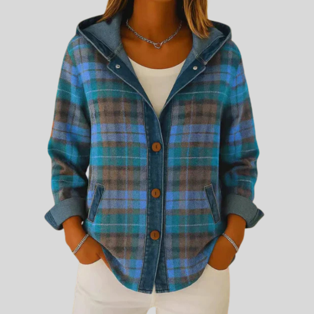 Sobrecamisa de Cuadros con Capucha