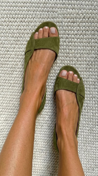 Élodie | Sandalias Slingback de Ante