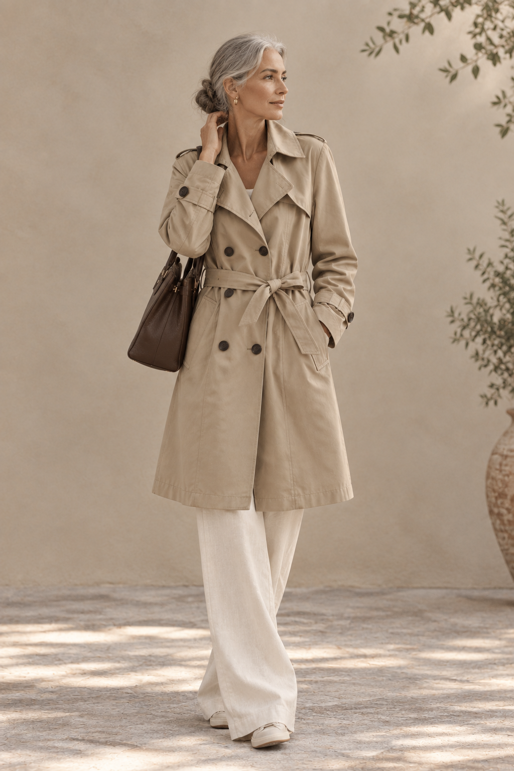 Margaux | Gabardina Ligera con Cinturón