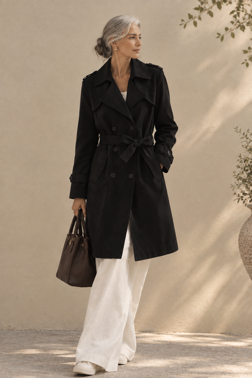 Margaux | Gabardina Ligera con Cinturón