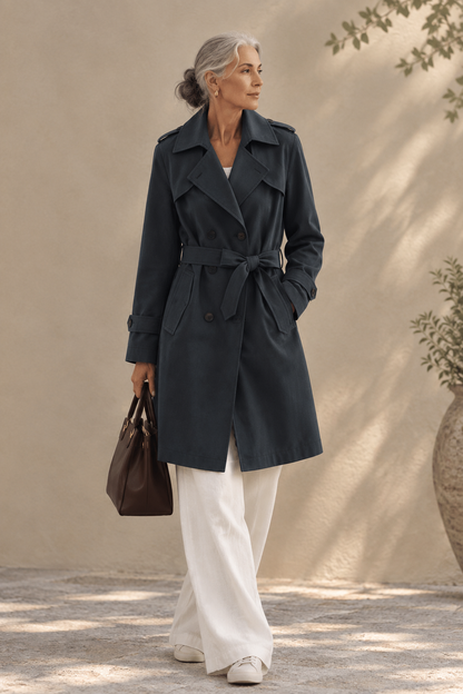 Margaux | Gabardina Ligera con Cinturón