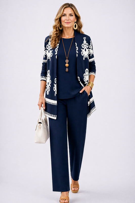 Carla | Conjunto de Tres Piezas Classic Elegance