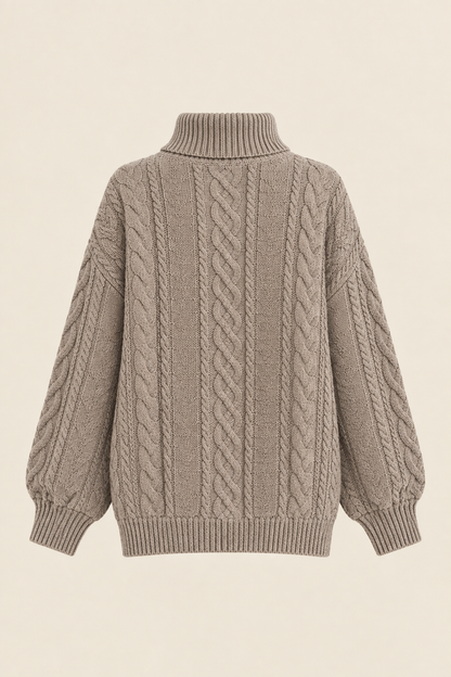 Odette | Jersey de Lana Merina Cuello Alto