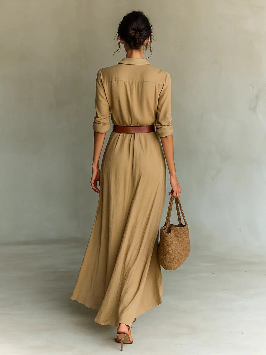 Élise | Vestido Camisa Largo