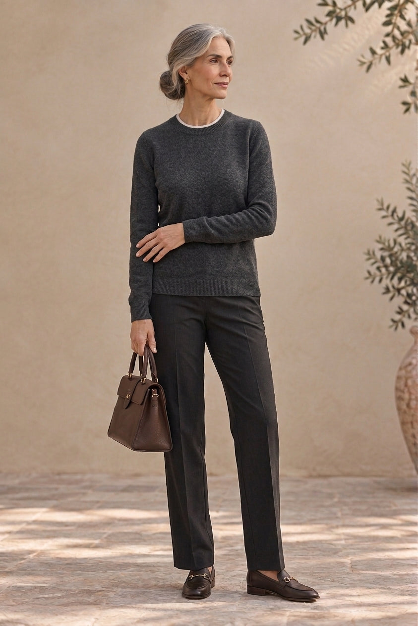 Rosalie | Jersey de Cachemira Cuello Redondo