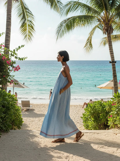 Vestido Camille | Maxi de Rayas