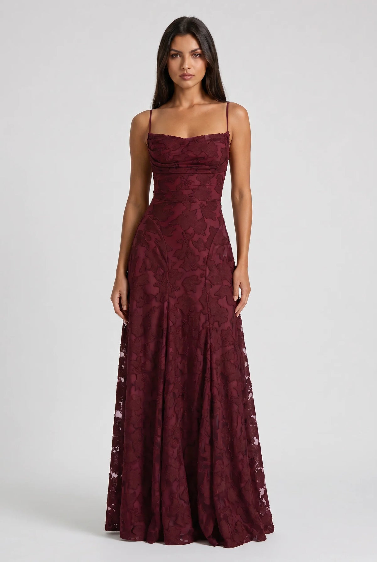 Louise | Vestido Maxi de Encaje Floral
