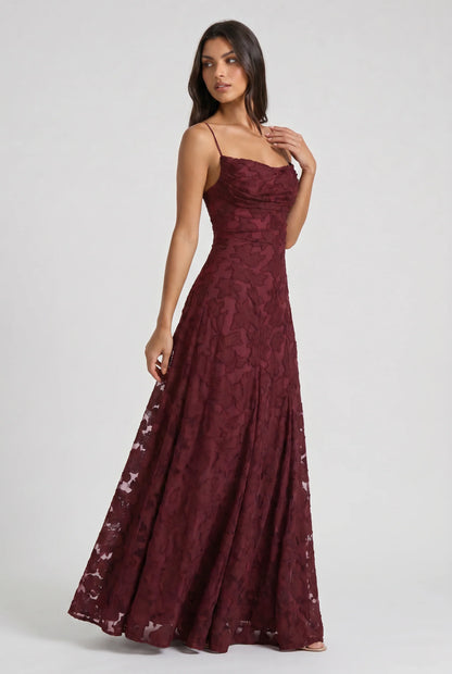 Louise | Vestido Maxi de Encaje Floral