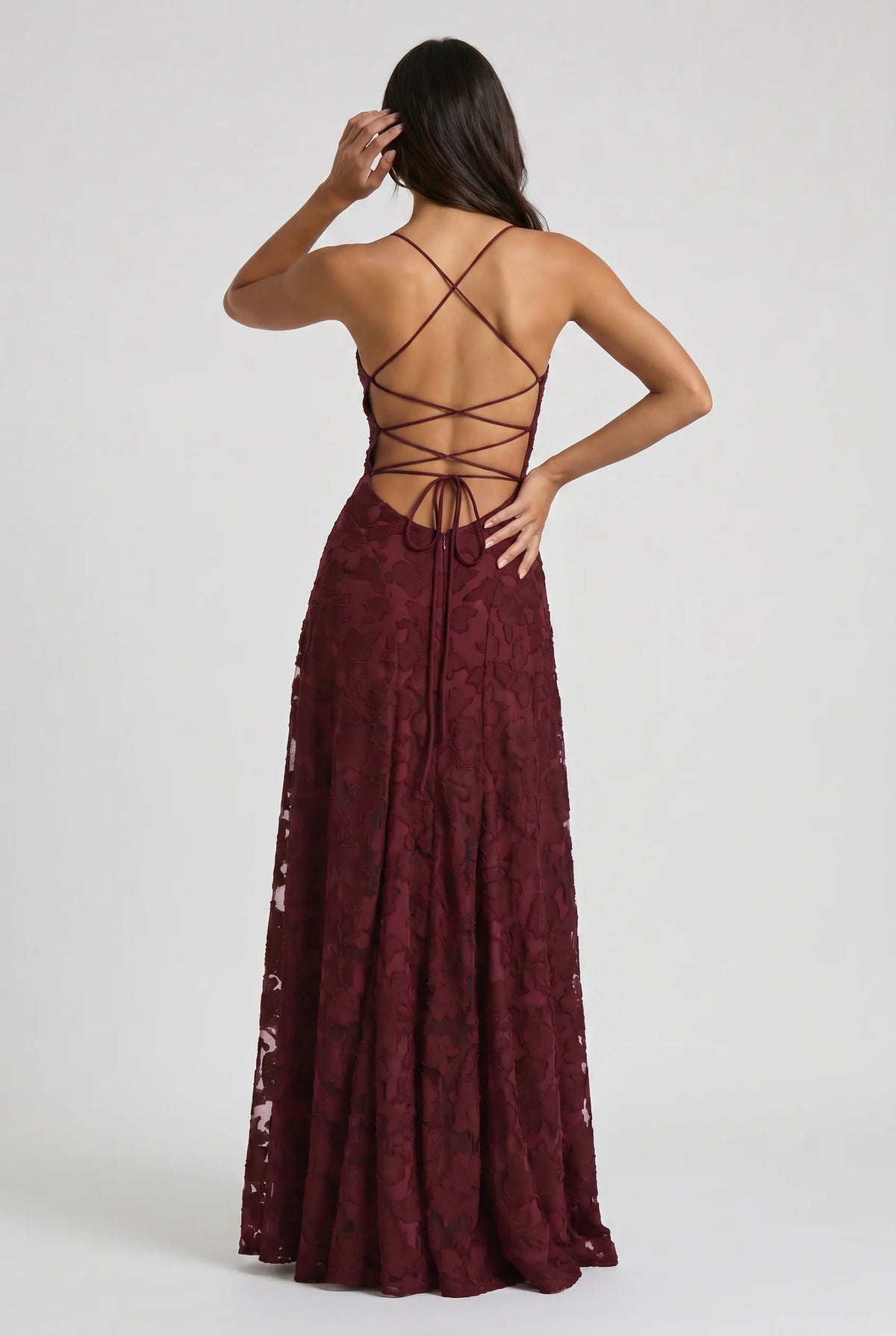 Louise | Vestido Maxi de Encaje Floral