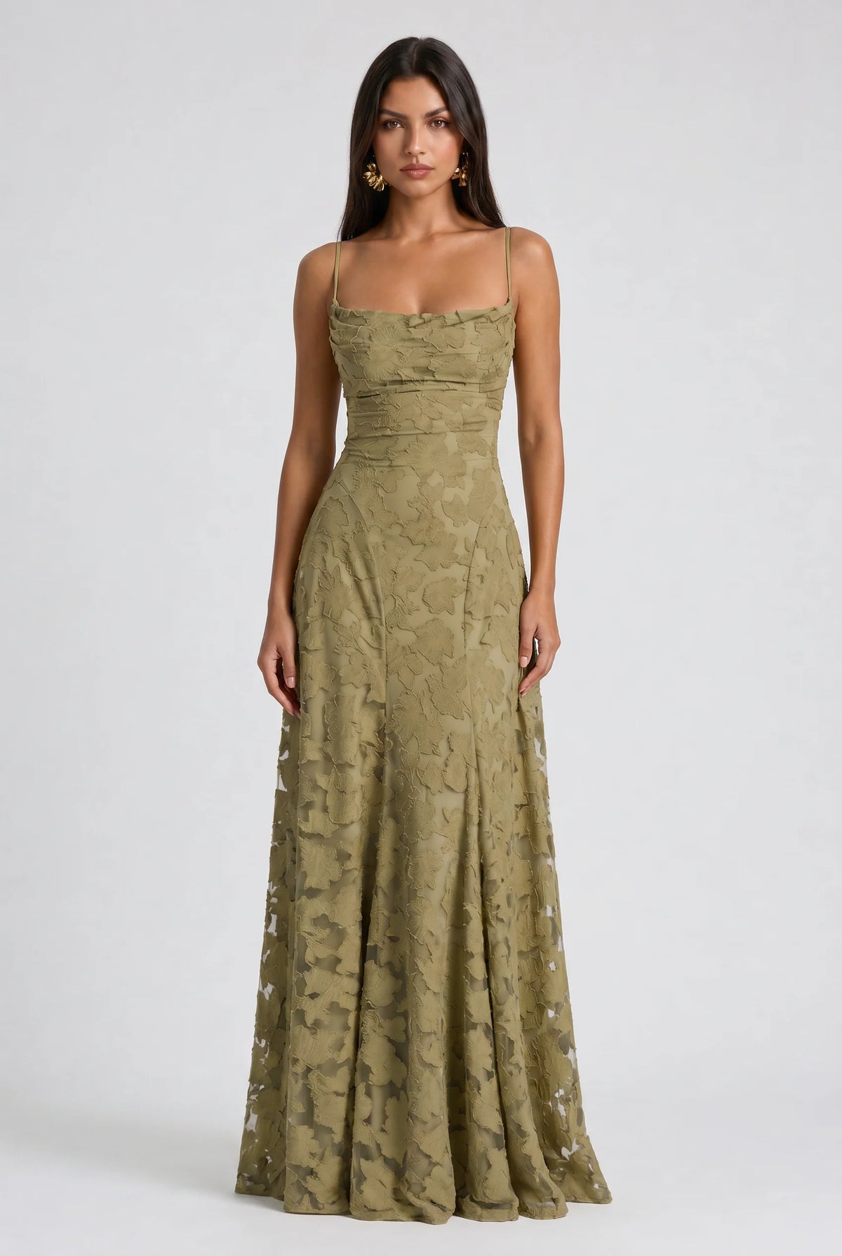 Louise | Vestido Maxi de Encaje Floral