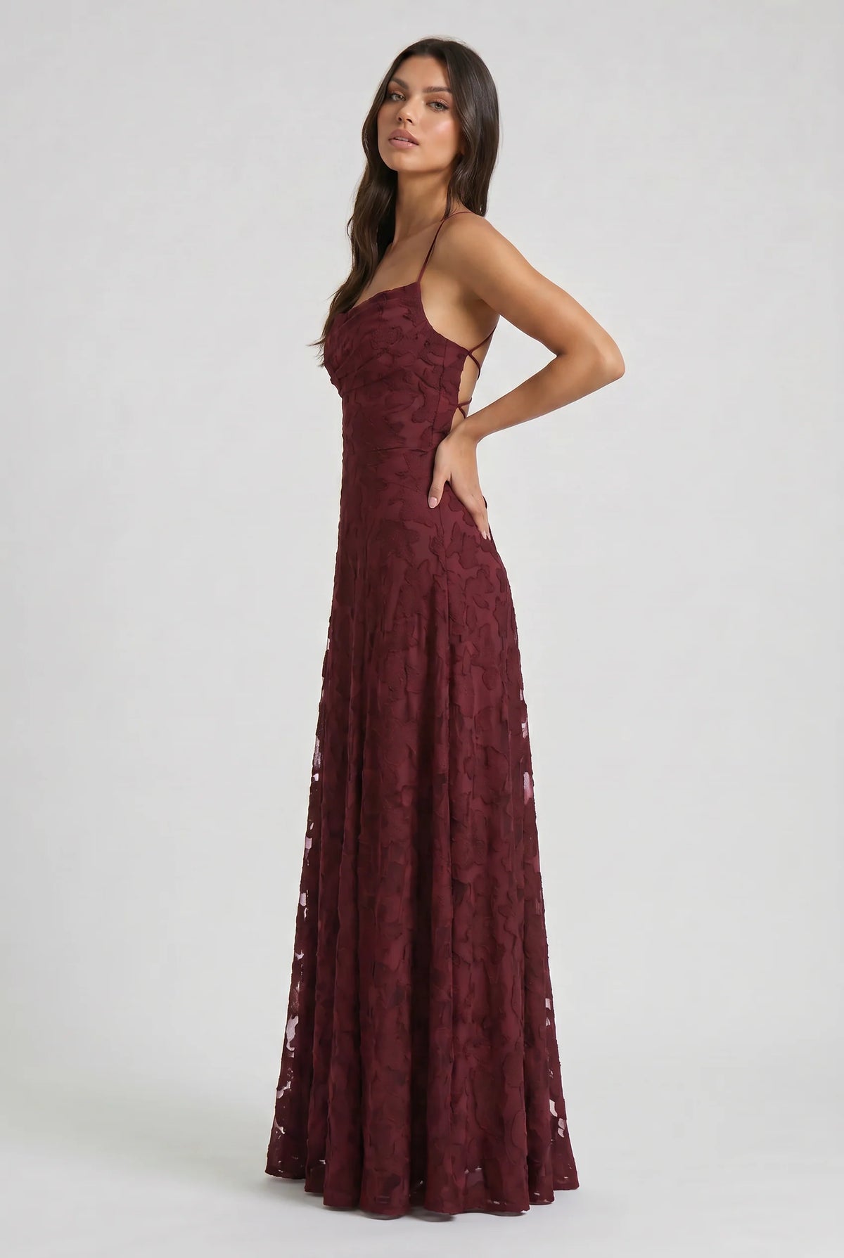 Louise | Vestido Maxi de Encaje Floral