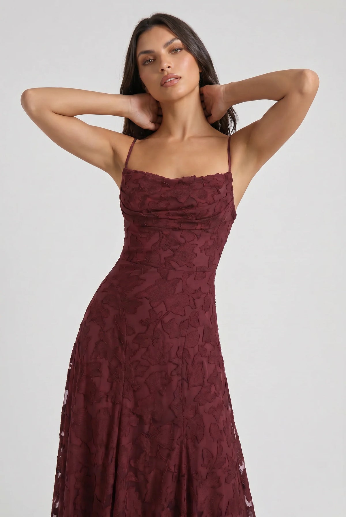 Louise | Vestido Maxi de Encaje Floral