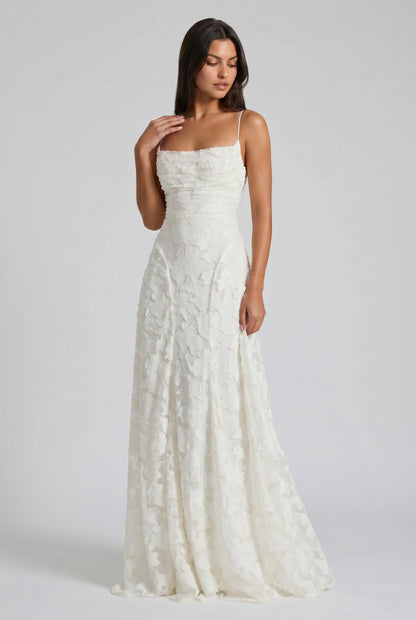 Louise | Vestido Maxi de Encaje Floral