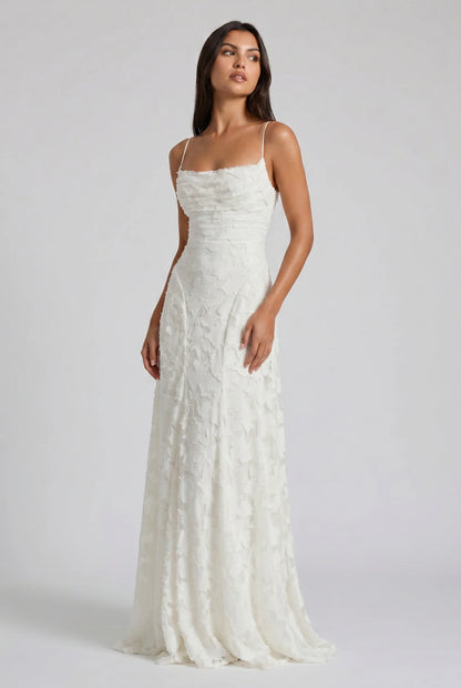 Louise | Vestido Maxi de Encaje Floral
