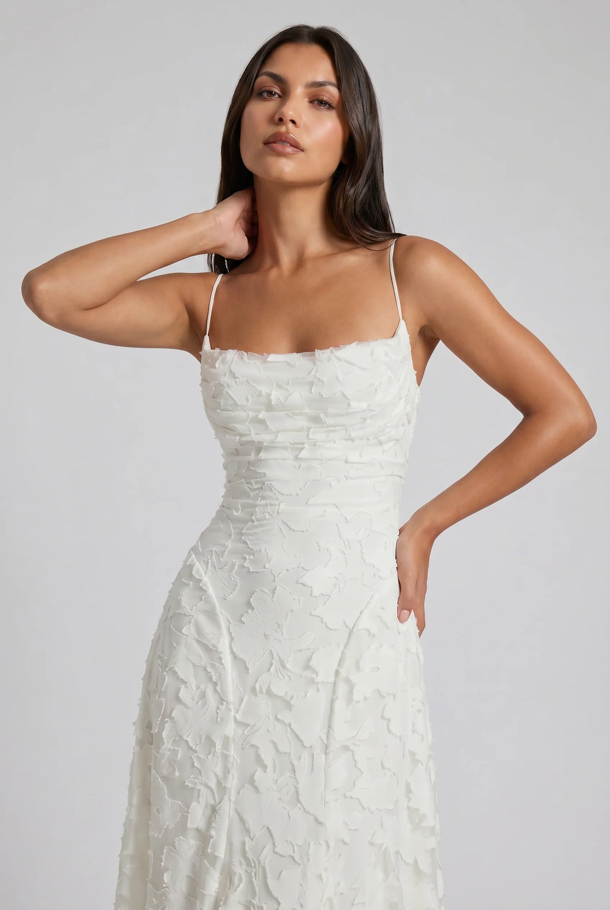 Louise | Vestido Maxi de Encaje Floral