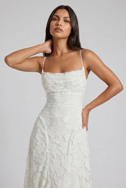 Louise | Vestido Maxi de Encaje Floral