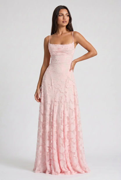 Louise | Vestido Maxi de Encaje Floral