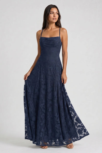 Louise | Vestido Maxi de Encaje Floral