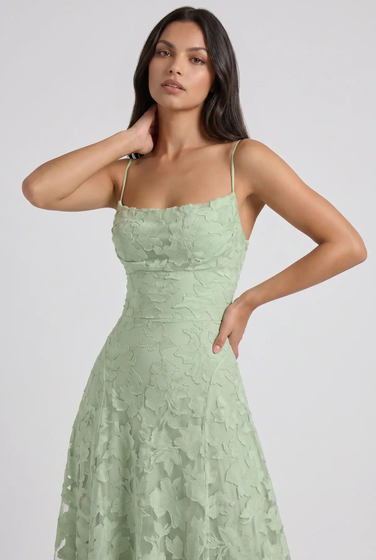 Louise | Vestido Maxi de Encaje Floral