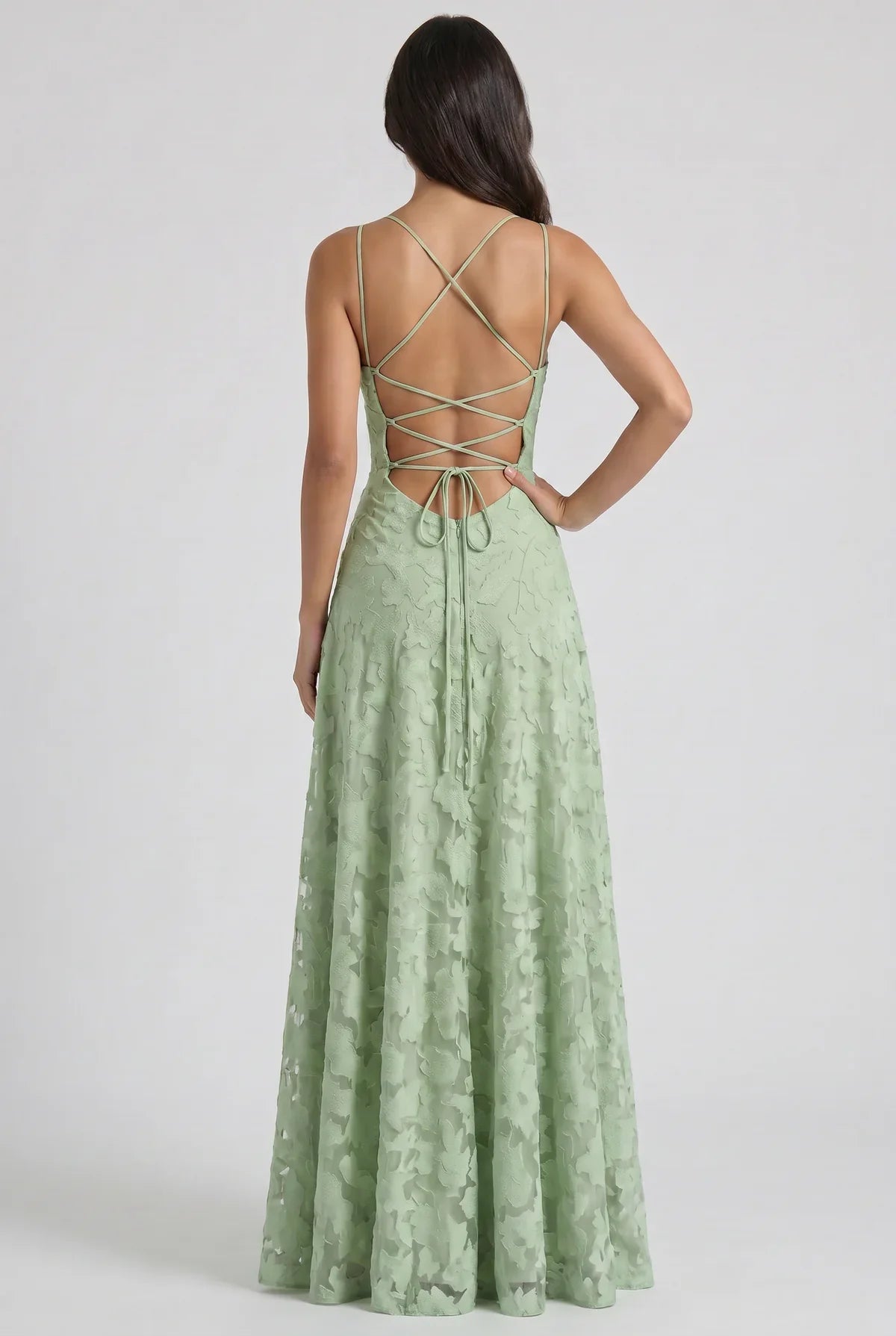 Louise | Vestido Maxi de Encaje Floral