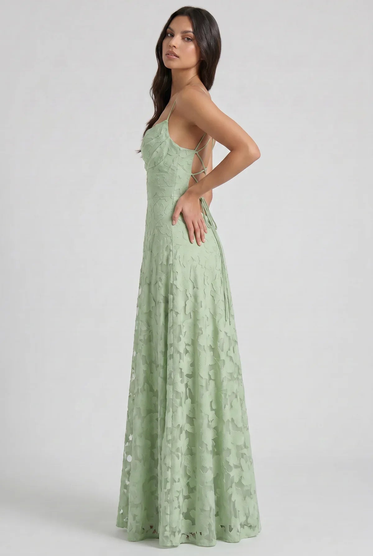 Louise | Vestido Maxi de Encaje Floral