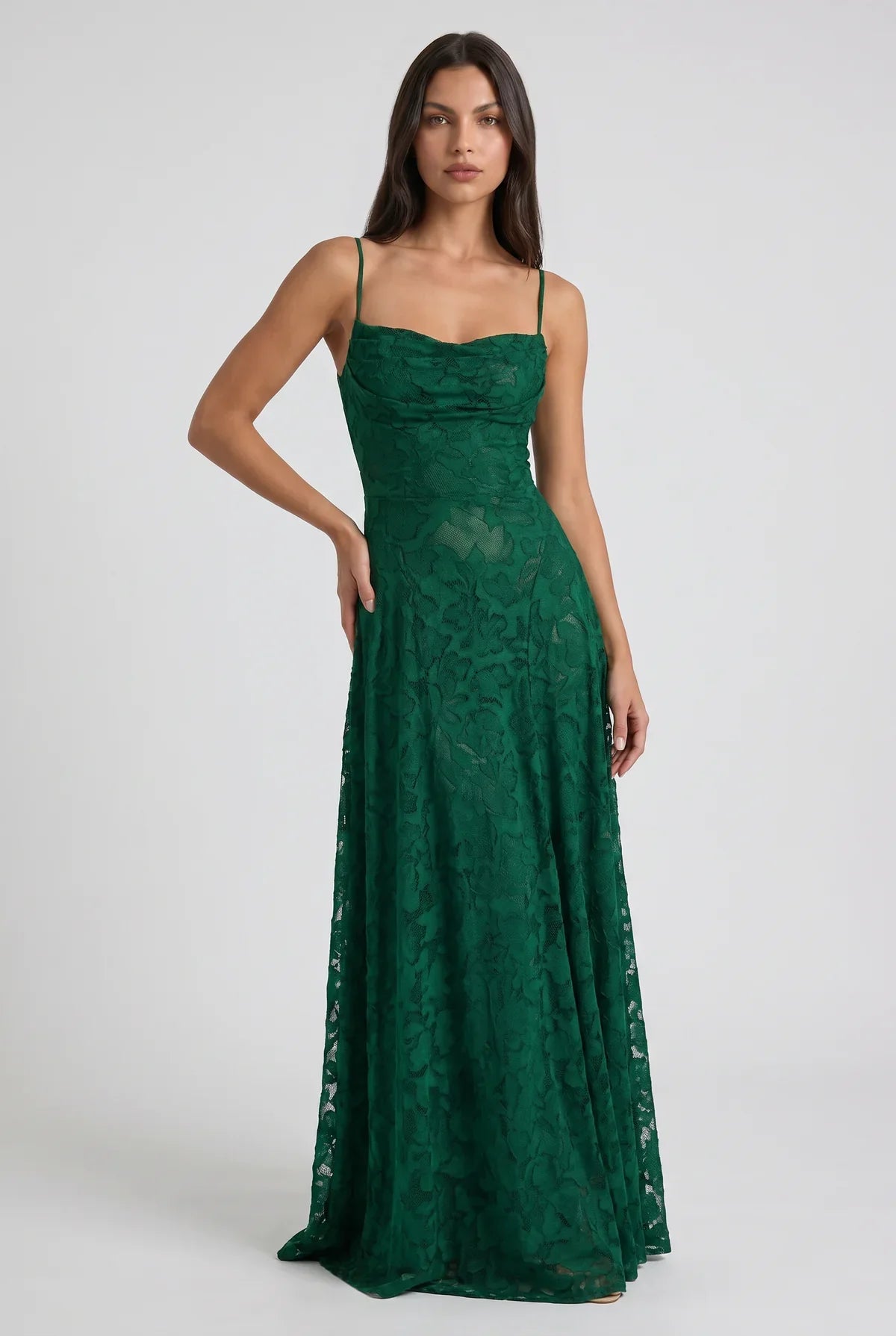 Louise | Vestido Maxi de Encaje Floral