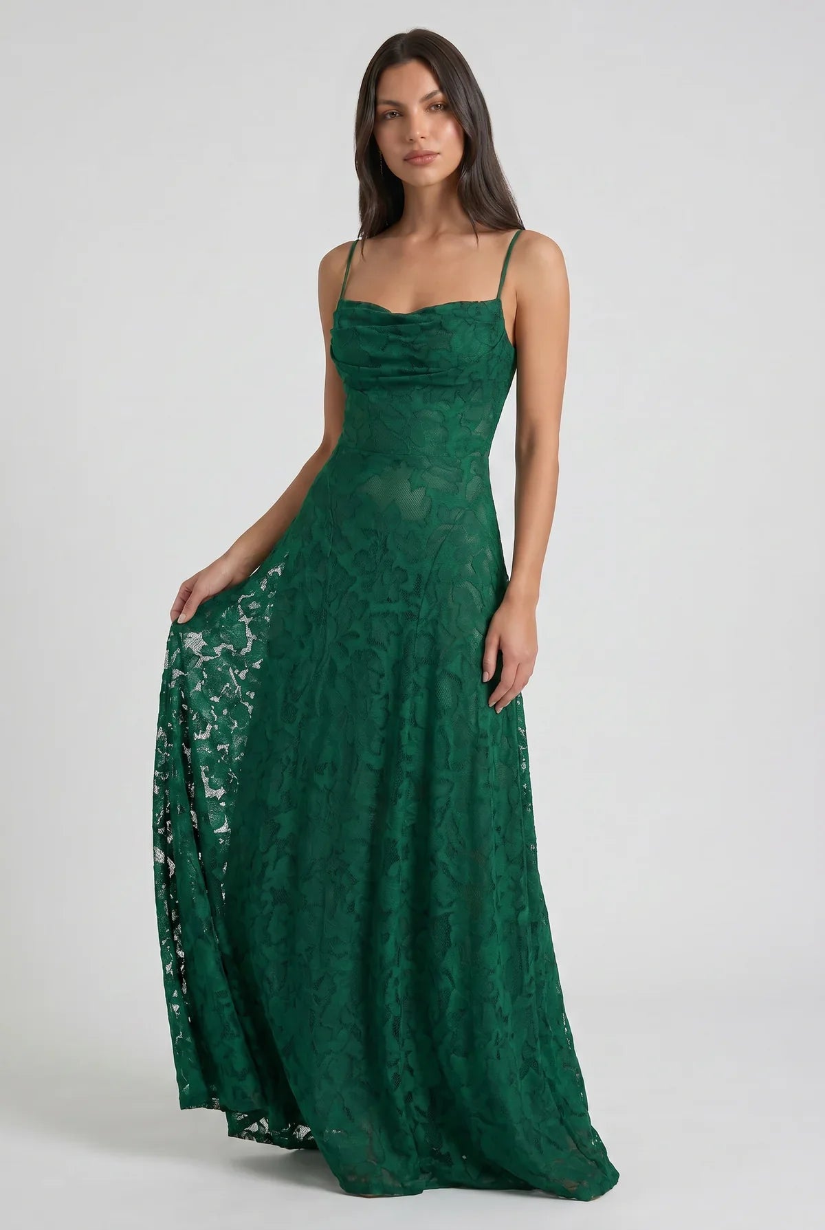 Louise | Vestido Maxi de Encaje Floral
