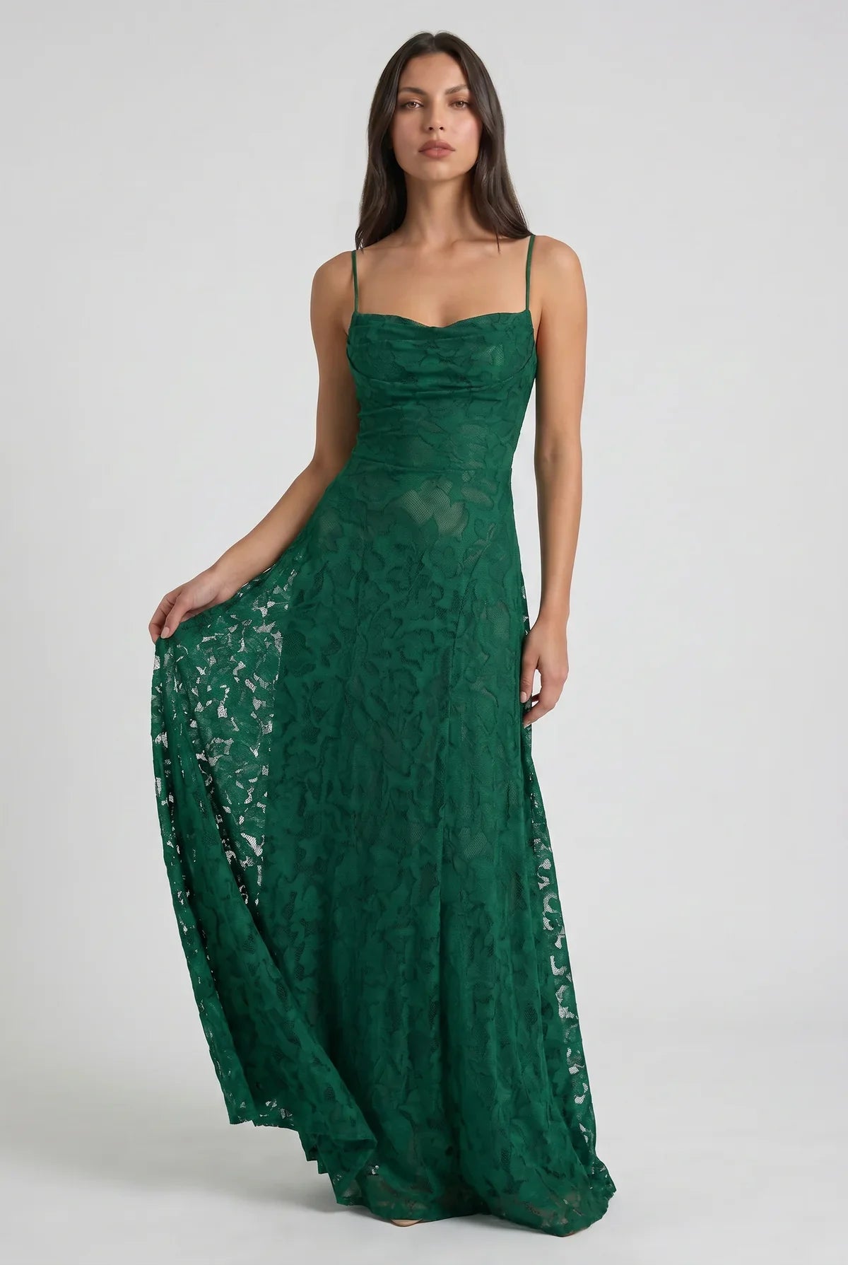 Louise | Vestido Maxi de Encaje Floral