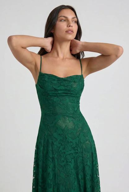Louise | Vestido Maxi de Encaje Floral