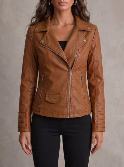 María - Chaqueta de Piel Resistente y Elegante