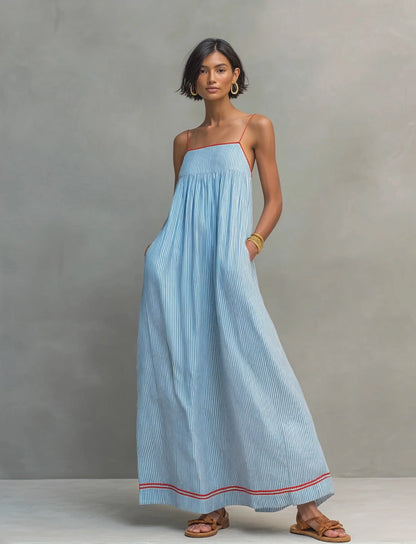 Vestido Camille | Maxi de Rayas