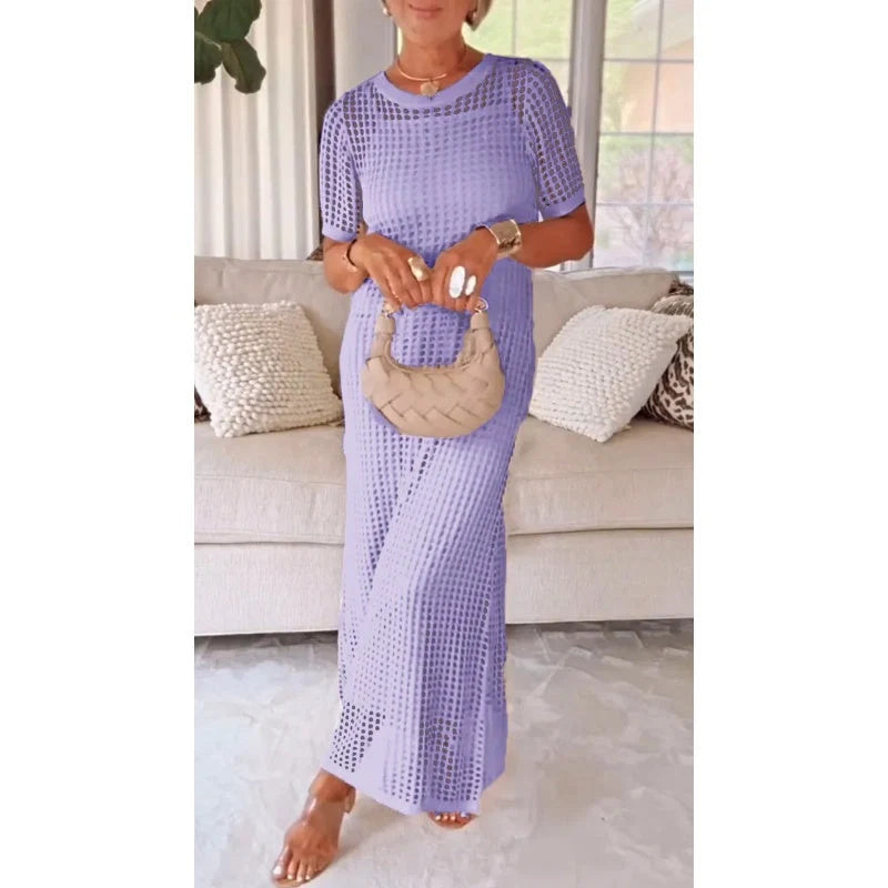 Amalia™ | Vestido Largo de Dos Piezas con Escote Elegante